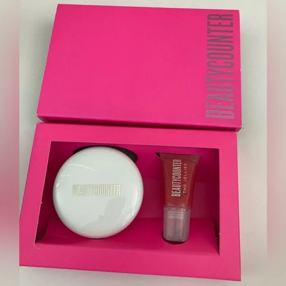 New! Beautycounter Gloss and Glow Duo Cheeky Clean Cream Blush Jellies Lipgloss - Picture 2 of 8